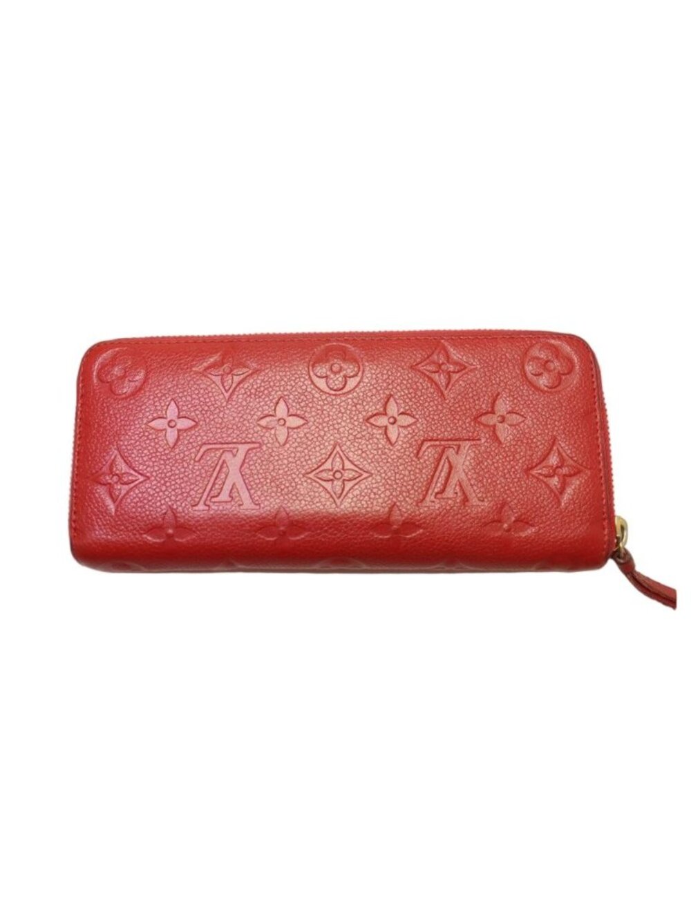 Louis Vuitton Portefeuille Clemence Monogram Empreinte Zip Around Wallet